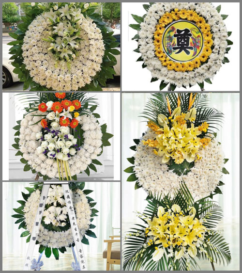 广东佛山市顺德区乐从镇沙边村花圈速递